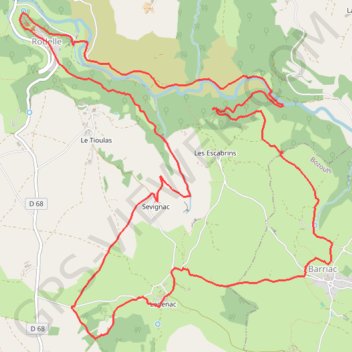 555 GPS track, route, trail