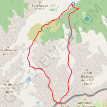 Pic de l'Enfer - Canal du Gendarme GPS track, route, trail