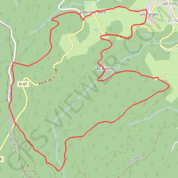 Les Grands Joncs - Les Noës GPS track, route, trail
