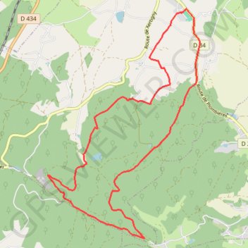 Chemins du Cœur des Vosges - Les Rossieux GPS track, route, trail