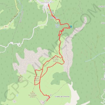 Autour de la Tête des Muets GPS track, route, trail