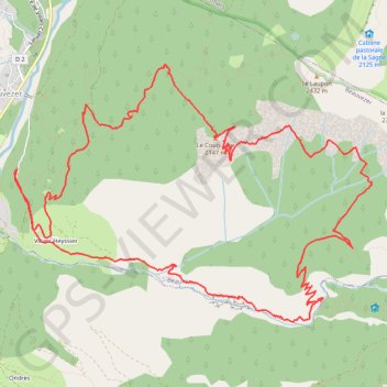 Les gorges de saint pierre GPS track, route, trail