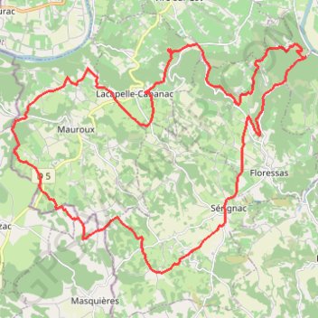 De Sérignac à Bonnemaison GPS track, route, trail