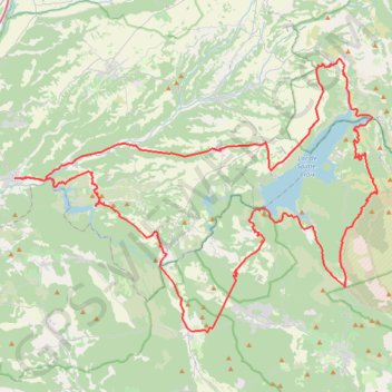 Les Lacs Sainte Croix et Esparron de Verdon GPS track, route, trail
