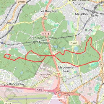 92 Chaville GPS track, route, trail