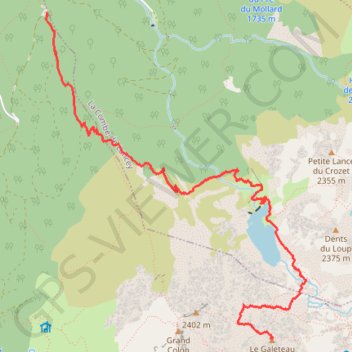 Le Galeteau (Belledonne) GPS track, route, trail