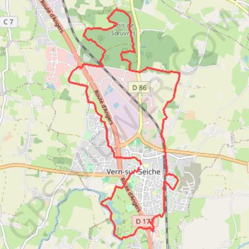 Vern-sur-Seiche GPS track, route, trail