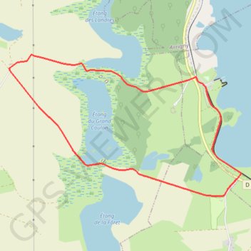 Lac du Der en Champagne - Voyage autour des étangs GPS track, route, trail
