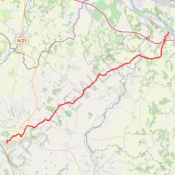 Auvillar-Lectoure GPS track, route, trail