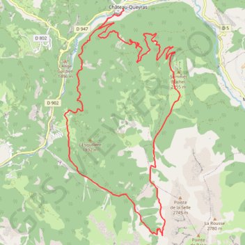 Le Sommet Bucher GPS track, route, trail
