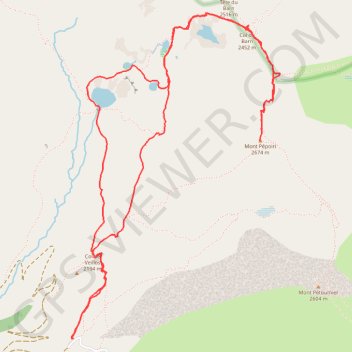 2022 06 02 - lacs de millefonts pepoiri net sylvie GPS track, route, trail