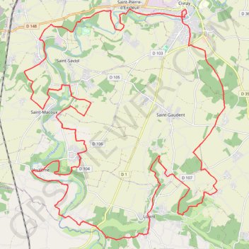 Civray GPS track, route, trail
