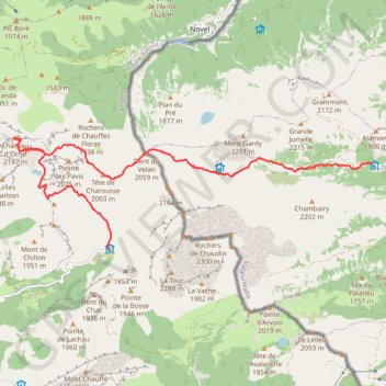 De Tanay à Bise par le Château d'oche GPS track, route, trail