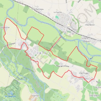 Circuit de Corcosse - Courcoury GPS track, route, trail
