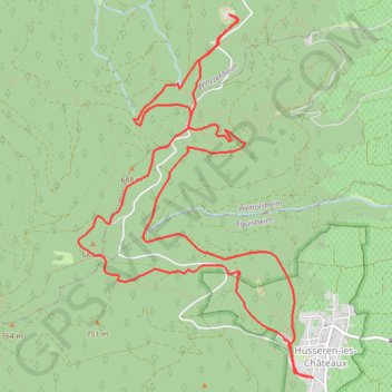 Découverte des 4 Châteaux GPS track, route, trail