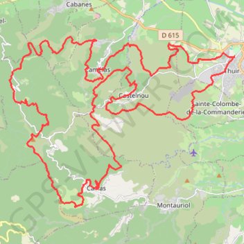Grand Trail de l'Aspre (GTA 66) GPS track, route, trail