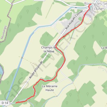Canal de Briare - bloucle Rogny GPS track, route, trail