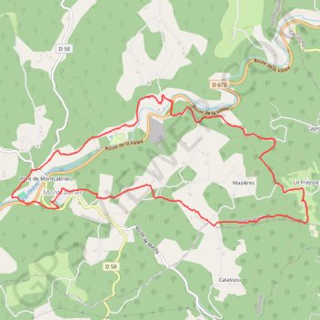 Montcabrier GPS track, route, trail