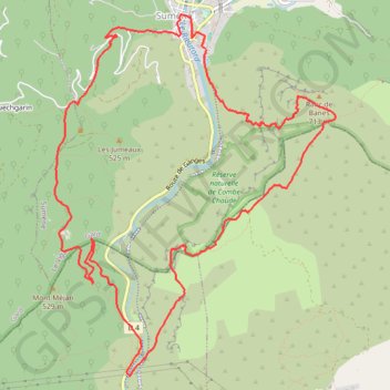 Le Ranc de Banes - Sumène GPS track, route, trail
