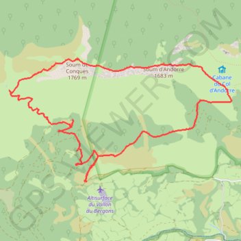 Soum de Conques GPS track, route, trail