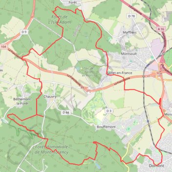 La Domontoise 2019 GPS track, route, trail
