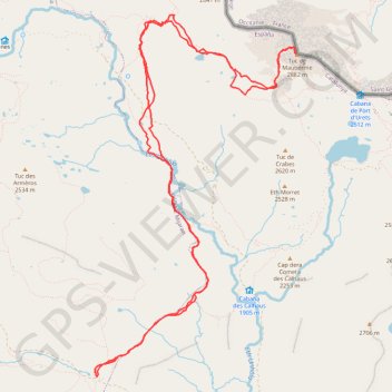 Tuc de Maubermé par le Val d'Aran GPS track, route, trail