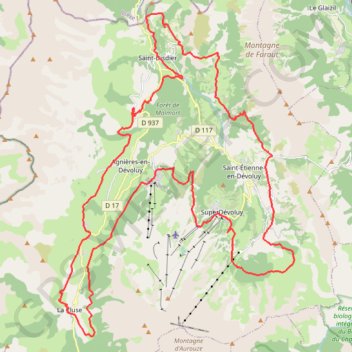 Tour devoluy-VTTOUR2010 GPS track, route, trail