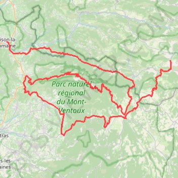Balade Ventoux GPS track, route, trail