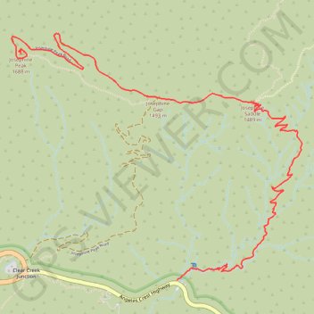 Josephine Peak GPS track, route, trail