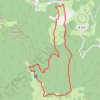 Boucle depuis Freychenet en versant Nord sous le Mont Fourcat GPS track, route, trail