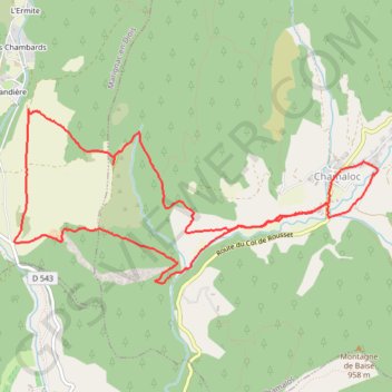Des Garandons à Marignac - Chamaloc GPS track, route, trail
