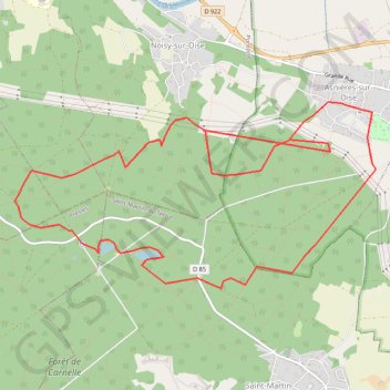 Rando en forêt de Carnelle (95) GPS track, route, trail