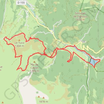 Haute Bigorre - Le Courtau des Ezclozes GPS track, route, trail