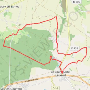 Circuit de « Fougy » : 13 km / 3h25 GPS track, route, trail