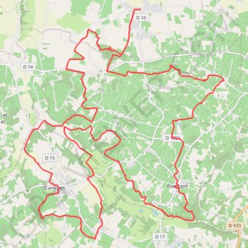Autour de Lamouzie - Saint-Martin GPS track, route, trail