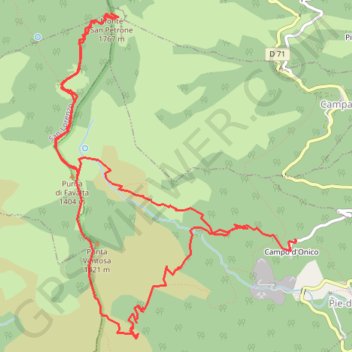 San Petrone GPS track, route, trail