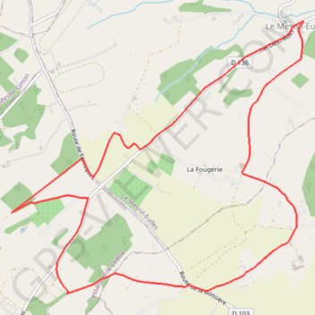 Autour de Le Mesnil-Eudes GPS track, route, trail