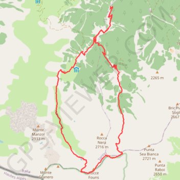 Colle Armonie e Gianna (val Pellice e Po) GPS track, route, trail