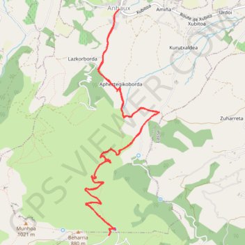 Anhaux Monhoa GPS track, route, trail