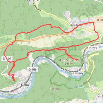 Rando Deluz GPS track, route, trail