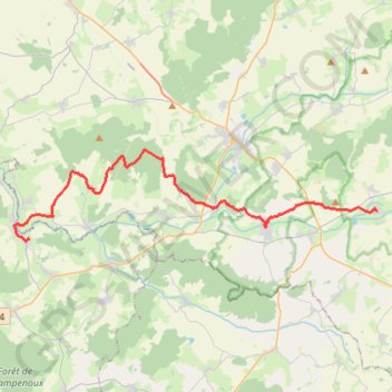 Brin-sur-Seille - Marsal GPS track, route, trail