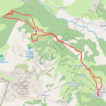 RSPG Raquettes Réallon Vaucluse GPS track, route, trail