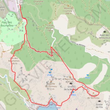 Calanque de Sormiou GPS track, route, trail