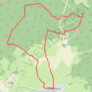 La boucle du chêne Henriot - Laheycourt GPS track, route, trail