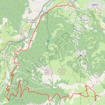 Descente Vars Embrun Guillestre GPS track, route, trail