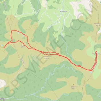 Mondarrain par Kepa, Julen et Lukas GPS track, route, trail