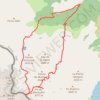 Artigue, refuge du Pinet, Estats, Verdaguer, Montcalm, tables du Montcalm, Artigue GPS track, route, trail