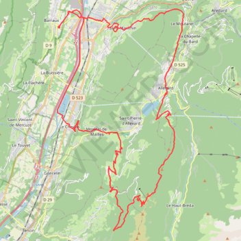 Cret du Poulet GPS track, route, trail
