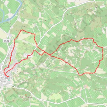 Castelnau de Guers GPS track, route, trail