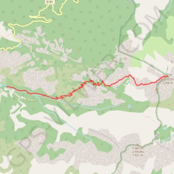 Capu d'Orto GPS track, route, trail